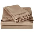 Superior  Egyptian Cotton 1000 Thread Count Solid Sheet Set  Queen-Taupe 1000QNSH SLTP